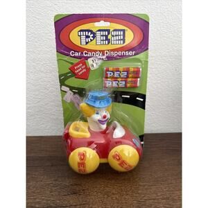 Vintage 1999 "Peter the Clown" Pez Car Candy Dispenser ~Rare~ *Brand New~Sealed*